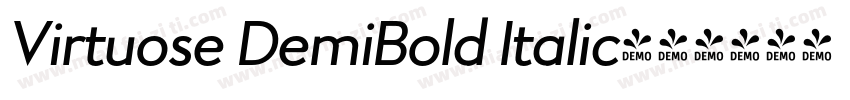 Virtuose DemiBold Italic字体转换